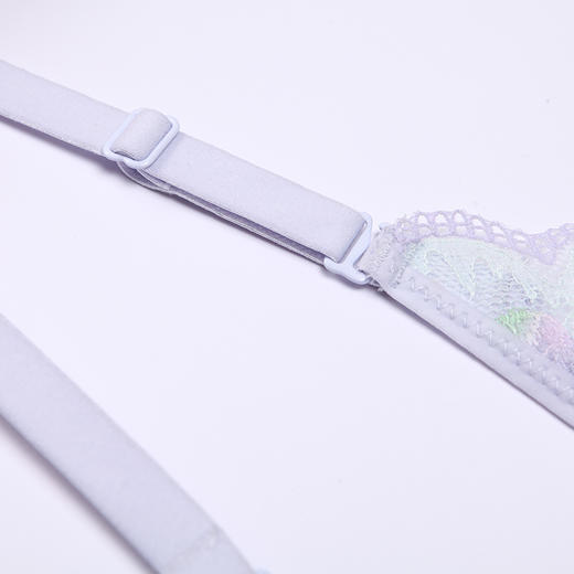 都市丽人自然舒适内衣女蕾丝文胸B杯适穿3/4杯超薄款速干软钢圈三排扣LB43C2 商品图10