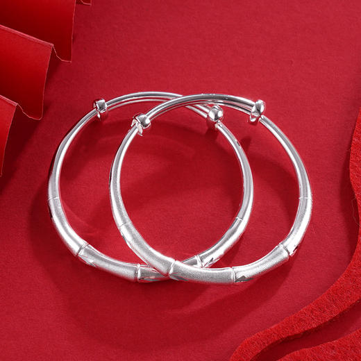 子佩集S999银【节节高升】童镯【BA50092】2403 商品图3