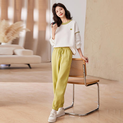 春季新款，刺绣圆领卫衣套装女潮流宽松休闲时尚两件套HR-MYIE2880 商品图4