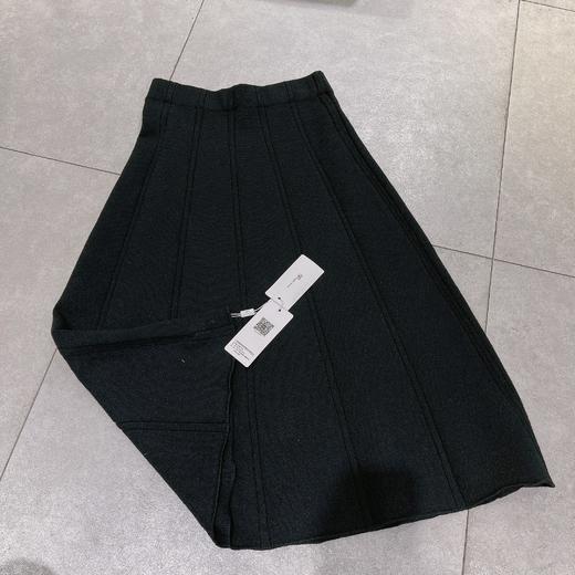 110WS压明线净色百搭毛织半身裙31023（黑） 冬季 313084032105 商品图1
