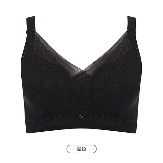 都市丽人完美包容大罩杯内衣女蕾丝文胸CD杯适穿3/4杯薄款无金属无钢圈四排扣YB4AA6 商品图12