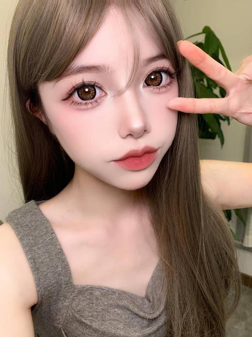 正品大直径年抛 Sheepcon黑皮诺美瞳 直径14.5着色14.4 韩国 商品图7