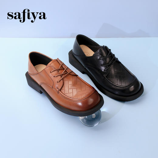 超值精选|Safiya/索菲娅2024时尚舒适英伦风百搭休闲小皮鞋SF33912231 商品图4