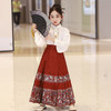 女童春秋新中式马面裙汉服套装XN2663 商品缩略图2