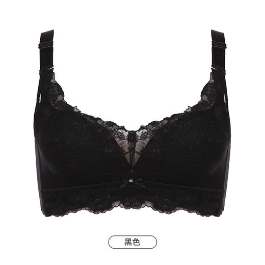 都市丽人舒软挺塑轻塑调整型内衣女蕾丝塑身BC杯3/4杯薄款文胸无钢圈四排扣LJ42A8 商品图10