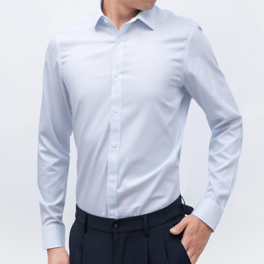【实付满399送保温杯】【全棉成衣免烫衬衫】男士长袖衬衫 免烫正装衬衣 商品图2