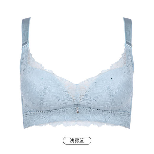 都市丽人舒软挺塑轻塑调整型内衣女蕾丝塑身A杯3/4杯A加厚B中厚文胸无钢圈四排扣LJ41A5 商品图11
