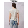 VIMAGE纬漫纪夏季新款设计感小众修身显瘦小上衣V2113725 商品缩略图3