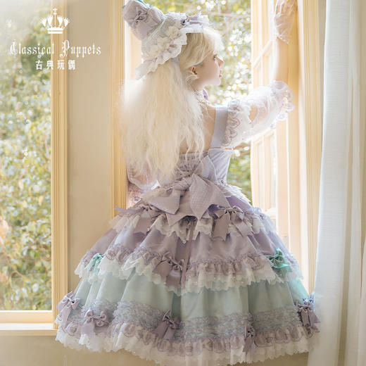 【再贩，全款预售】安东尼蛋糕日常OP 绿人鱼/紫人鱼 古典玩偶 Lolita 商品图9