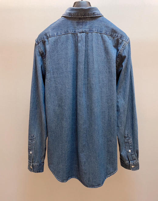 911-1  偏爱 自留 25新到 RL彩色小马刺绣 软糯亲肤 内搭外穿 牛仔衬衫 商品图4