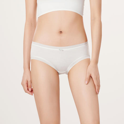 都市丽人基础系列舒肤棉内裤女棉提花纯棉女士内裤低腰平角内裤LK45A8 商品图1