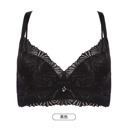 都市丽人美体纤塑柔型杯中塑塑身内衣女蕾丝AB杯适穿3/4杯中厚调整型文胸无钢圈四排扣LJ41C7 商品图13