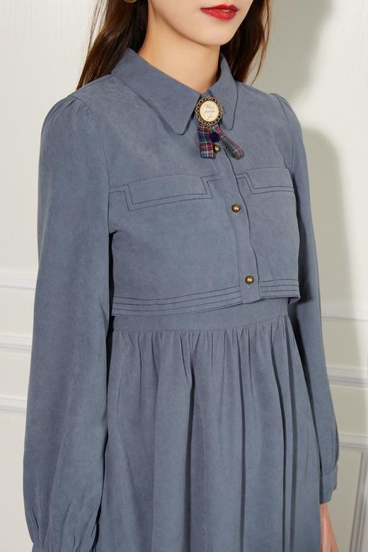 amadella 时尚雾霾蓝连衣裙 11152 商品图3