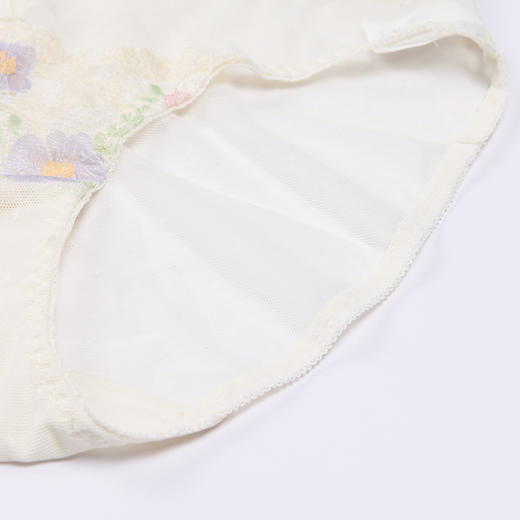 都市丽人薄透丝滑内裤女蕾丝+网布女士内裤三角内裤LP42C7 商品图7