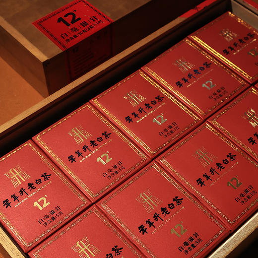 压箱底福鼎白茶头采12年+陈明前白毫银针特级老白茶收藏礼盒装茶叶 10泡装 商品图2