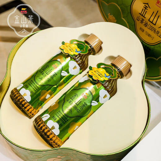 金龙鱼茶籽油 食用油金山茶野纯正山茶油礼盒装750MLX2瓶 商品图2