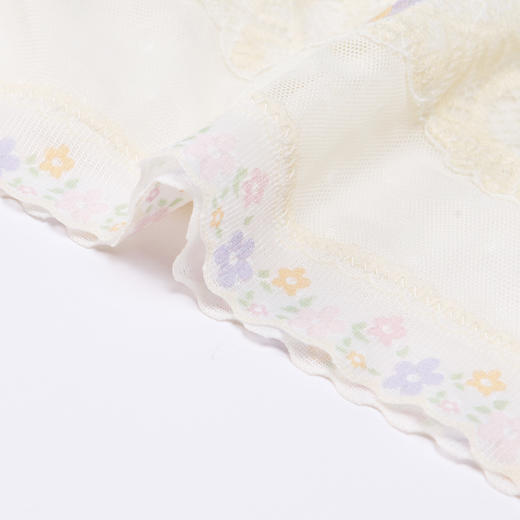 都市丽人薄透丝滑内裤女蕾丝+网布女士内裤三角内裤LP42C7 商品图8