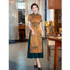 苏杭改良民族风长款奥黛旗袍裙2024春夏新款中老年女士短袖奥黛裙 商品缩略图3