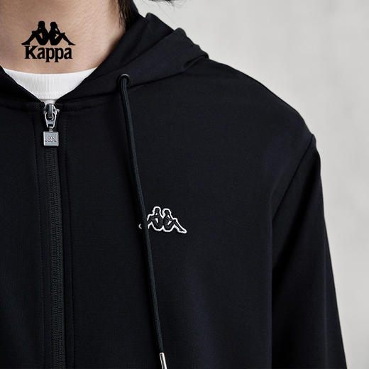 Kappa卡帕复古开身帽衫2024新款男凉感运动卫衣长袖外套K0E32MK02 商品图3