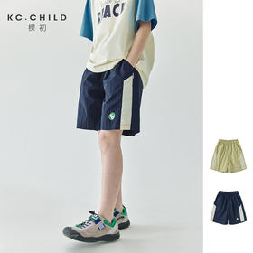 预售3.30发 棵初24新款夏季儿童轻量运动机能短裤简约拼色亲子户外休闲五分裤