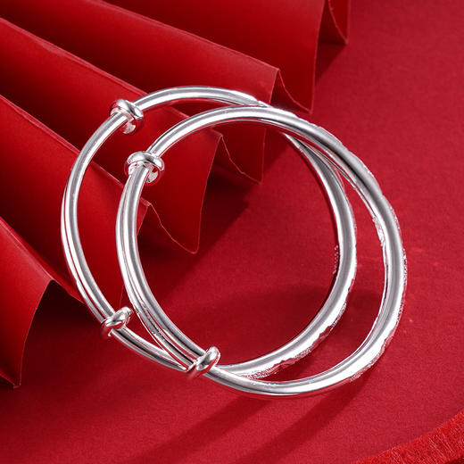 子佩集S999银【天真烂漫】童镯【TZ000089-2】2403 商品图4