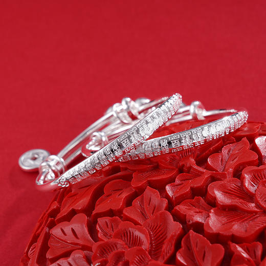 子佩集S999银【出入平安】童镯【TZ000622】2403 商品图1