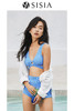 sisia新款泳衣女深v性感显瘦高腰温泉高级感分体泳衣比基尼 商品缩略图4