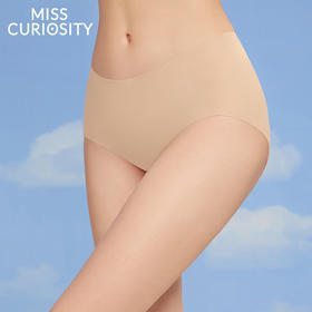 3条78元好奇蜜斯无痕内裤女薄款平角裤头纯棉裆性感透气中腰新款 -詹妮