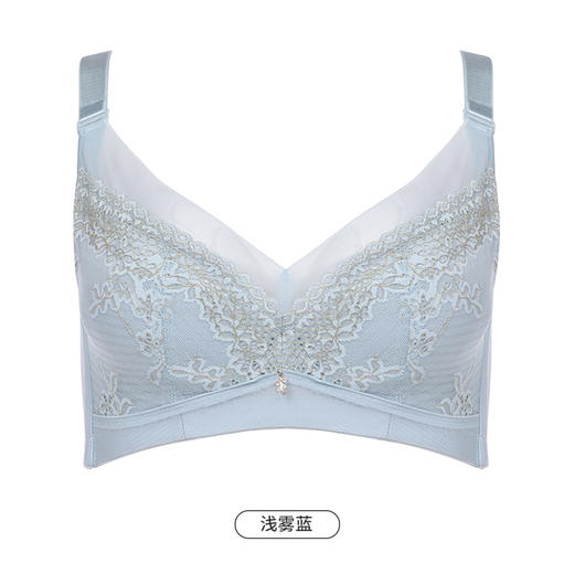 都市丽人美体纤塑强塑调整型内衣女蕾丝塑身B杯3/4杯超薄文胸记忆钢圈四排扣LJ43B7 商品图12