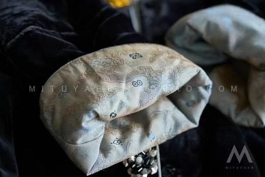 祥云滚边袖丝绒夹棉国风外套棉服 商品图14