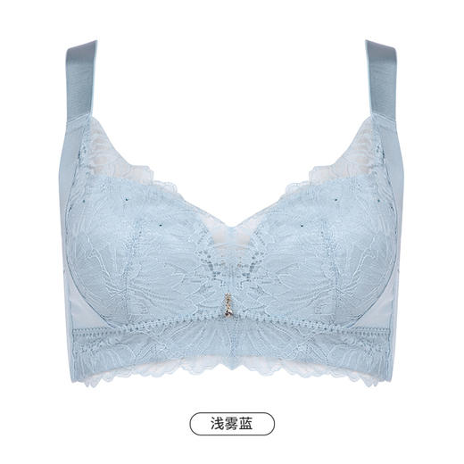 都市丽人舒软挺塑轻塑调整型内衣女蕾丝塑身CDE杯3/4杯超薄文胸软钢圈五排扣LJ43A5 商品图11