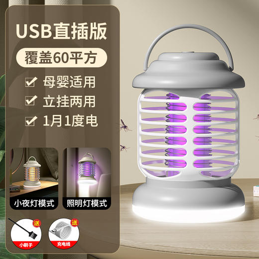 【蜂巢露营小夜灯 灭蚊器家用室内】驱捕蚊灭蝇灯 餐厅电击式灭蚊灯 商品图5