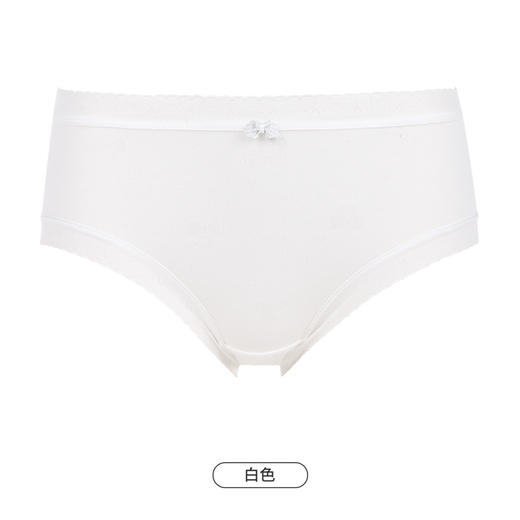 都市丽人基础系列舒肤棉内裤女棉提花纯棉女士内裤低腰平角内裤LK45A8 商品图9