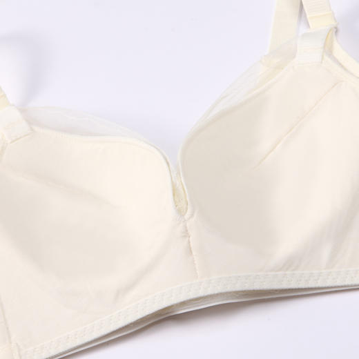 都市丽人舒软挺塑轻塑调整型内衣女蕾丝塑身A杯3/4杯薄款文胸树脂胶圈三排扣LJ44B8 商品图9