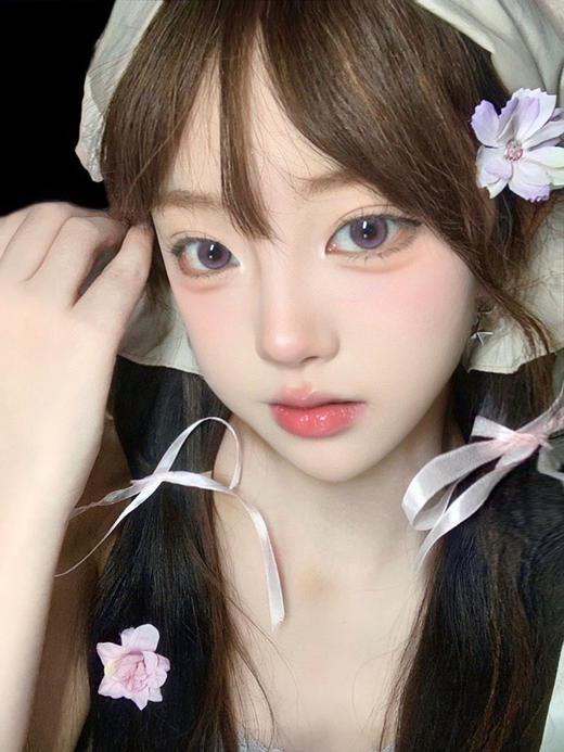 【中直径】PUFF GIRL-月光石粉14.2mm【年抛0-800度 含525/575】 商品图3