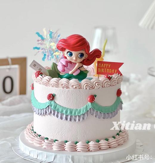 【优品系列】---【美人鱼花边款】送女孩儿童蛋糕 商品图0