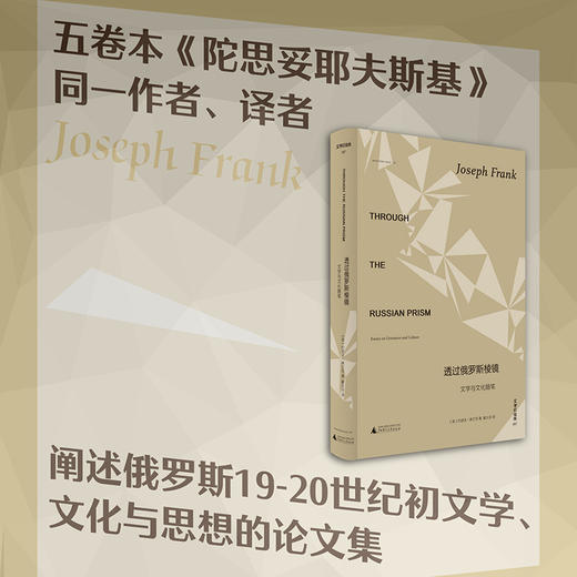 文学纪念碑《透过俄罗斯棱镜:文学与文化随笔》 商品图0
