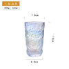 创意冰川纹玻璃水杯家用炫彩色啤酒杯茶杯早餐杯果汁杯厂家批发 商品缩略图4