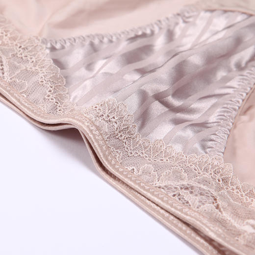 都市丽人薄透丝滑内裤女蕾丝+泳布内裤三角内裤YP45A5 商品图10