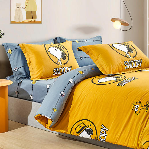 史努比·中纺鲁棉四件套（花型：奥兰多）SNJ02-2023B 商品图3