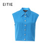 EITIE爱特爱夏季新款气质干练职业无袖衬衫上衣女7709407 商品缩略图5