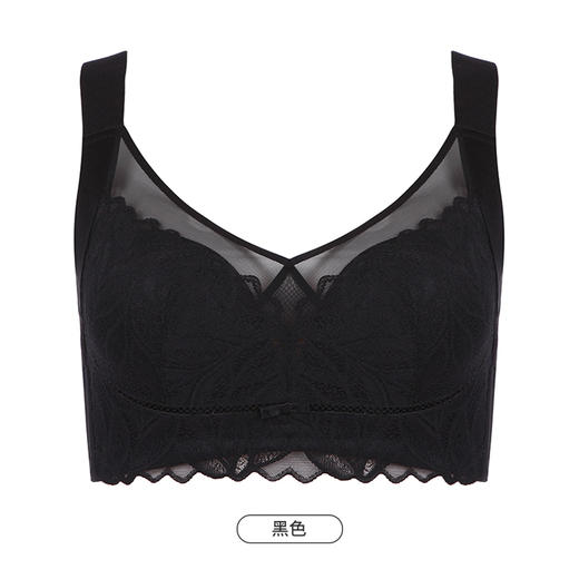 都市丽人美体纤塑中塑调整型内衣女蕾丝塑身B杯3/4杯薄款文胸软钢圈四排扣LJ42A6 商品图12