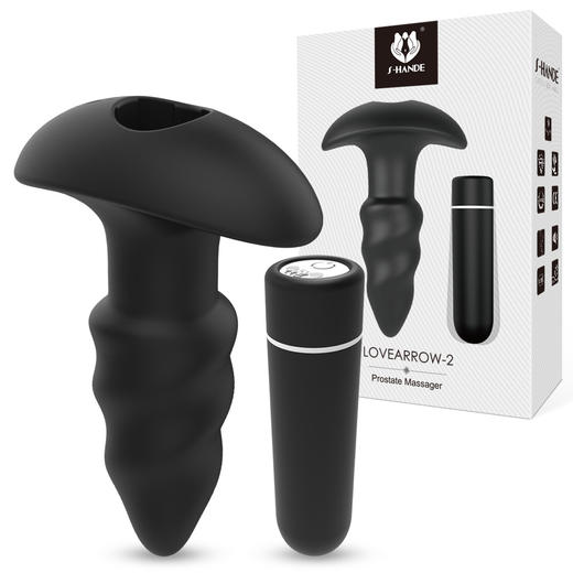 斯汉德情趣用品遥控充电女用自慰器外出肛塞肛门塞外出穿戴后庭用品 商品图6