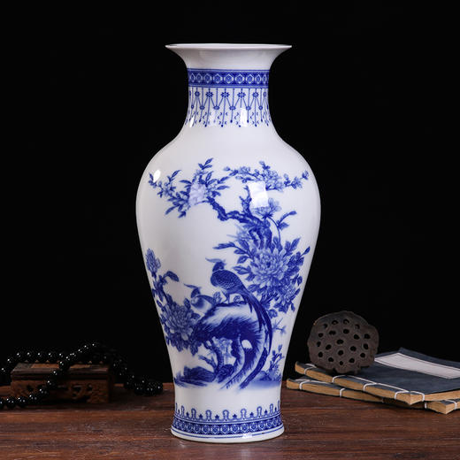 【青花荷花釉里红】1个/份 图案自选 高约36cm（景德镇发货） 商品图4