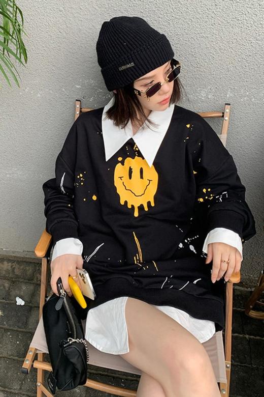 WHO KNOWS 笑脸图案圆领卫衣 14455 商品图3