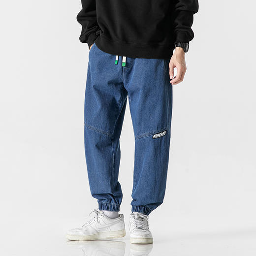 【新款DYF】大依优型大码束脚牛仔裤加肥加大男装舒适胖子肥佬百搭工装裤休闲裤长裤 商品图2