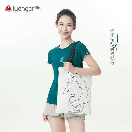 艾扬格life C1163瑜伽生命之光女装瑜伽短袖T恤 商品图3