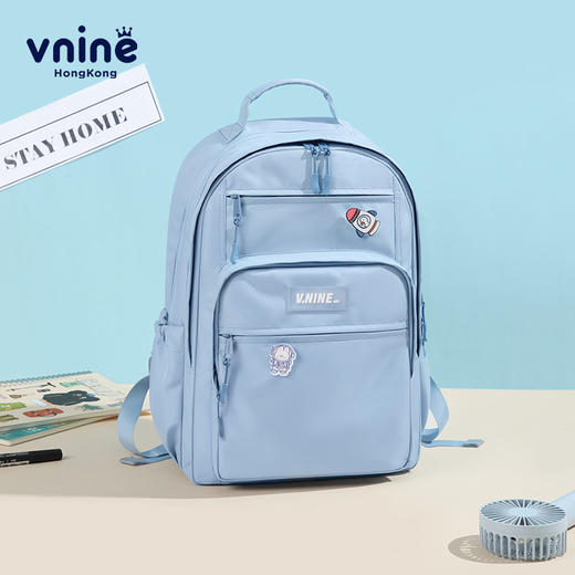 第九城VD233991 书包初中生书包女生中学生上课双肩背包男孩14/15英寸电脑包大学生书包通勤出游包 商品图2