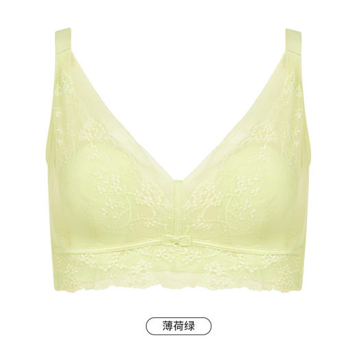 都市丽人完美包容大罩杯内衣女蕾丝文胸C杯适穿3/4杯超薄款速干软钢圈四排扣LB43J1 商品图9
