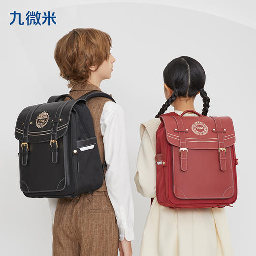 卡拉羊20L小学生3-6年级防下坠减负气囊缓震轻奢立体书包 凡尔赛宫 U2608-1 商品图1